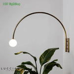Applique Murale Led Dorée Minimaliste Chic. Chambre