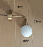 Applique Murale Led Élégante Design Contemporain B Doré Chambre