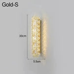 Applique Murale Led Élégante Design Cristalline. Or-30Cm / Changeable Applique Chambre