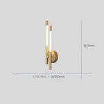 Applique Murale Led Élégante Design Épuré. C Or / Blanc Chaud (2700-3500K) Chambre