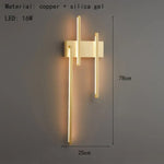 Applique Murale Led Élégante Design Laiton Style B-Or / Changeable Chambre