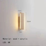 Applique Murale Led Élégante Et Design. 22 Cm / Blanc Chaud (2700-3500K) Chambre