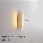 Applique Murale Led Élégante Et Design. 32 Cm / Blanc Chaud (2700-3500K) Chambre
