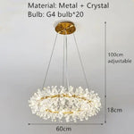 Applique Murale Led Élégante Fixation Dorée Diamètre 60Cm / Blanc Froid (5 500-7 000 K).