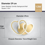 Applique Murale Led Élégante Lumière Design Applique Chambre