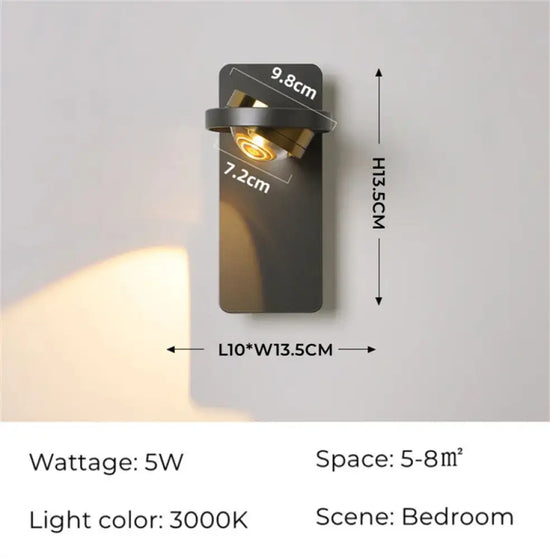 Applique Murale Led Épurée Minimaliste Design Chambre