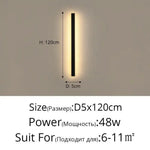 Applique Murale Led Étanche Design Moderne Extérieur Chambre