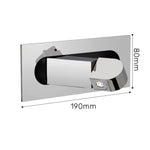 Applique Murale Led Flexible Élégante Moderne. Rectangulaire Chromé / Blanc Chaud (2700-3500K)