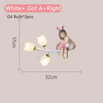 Applique Murale Led G4 Chambre Enfant Design Fille Blanche Un Droit / 3 Température De Couleur