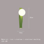 Applique Murale Led Légère Élégante Rotative 30Cm-Vert / 3 Modifiable Chambre