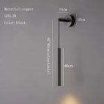 Applique Murale Led Luxe Élégante Design Or Noir / 3 Modifiables Chambre
