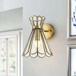 Applique Murale Led Luxueuse Design Cuivré Élégant. Chambre
