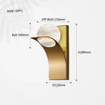 Applique Murale Led Marbre Espagnol Élégant Doré / D1200Xh280Mm Chine | G9 Sans Ampoule Chambre