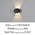 Applique Murale Led Moderne Design Étanche Extérieur Type C 4 Têtes 4W 1 / Blanc Chaud