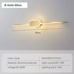 Applique Murale Led Moderne Et Élégant Design. Lwl040 B 60Cm / Blanc Froid Chambre