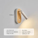 Applique Murale Led Nordique Bois Chaleureux Élégant Blanc / Lumière Chaude Chambre