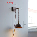 Applique Murale Led Nordique Élégante Bois. Prise C / Blanc Chaud (2700-3500K) 11-15W Chambre