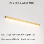 Applique Murale Led Noyer Design Élégant 120X4 5X4 5Cm Chambre