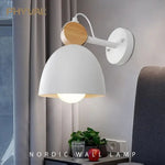 Applique Murale Led Ronde Design Bois Naturel Chambre