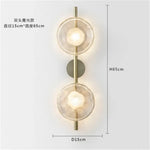Applique Murale Led Ronde Exotique Élégante Circulaire A2 Chambre