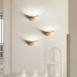 Applique Murale LED Semi-circulaire en Pierre Naturelle