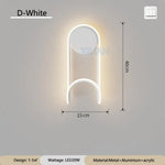 Applique Murale Led Spirale Élégante Design. D Blanc / Lumière Blanche C.a. 220 V-240 V Chambre