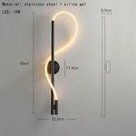 Applique Murale Led Tube Rectangulaire Chromé Modèle A / Blanc Chaud (2700-3500K) Applique Chambre