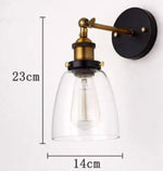 Applique Murale Led Vintage Chic Industrielle D - Transparent Chambre