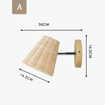 Applique Murale Led Vintage Rustique Artisanale Naturelle Chambre