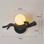 Applique Murale Led Vintage Style Rustique Décorative Lampe Noire Gauche / Chine Pas D’ampoule