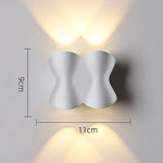 Applique Murale Lumineuse Contemporaine Design Élégante Blanc-4W Chambre