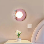 Applique Murale Lumineuse Rose Pastel Design. Chambre