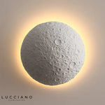 Applique Murale Lunaire Design Contemporain Élégant Blanc / Diamètre 30Cm Froid (5 500-7 000