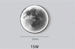 Applique Murale Lune Élégante Luminosité Contemporaine. Diamètre 24 Cm / Chine Blanc Chambre