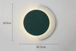 Applique Murale Minimaliste Design Scandinave Élégante. A Vert Chambre