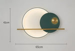 Applique Murale Minimaliste Design Scandinave Élégante. B Vert Chambre