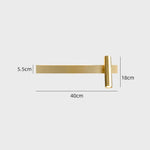 Applique Murale Minimaliste Élégante Design Contemporain Doré - Droite Chambre