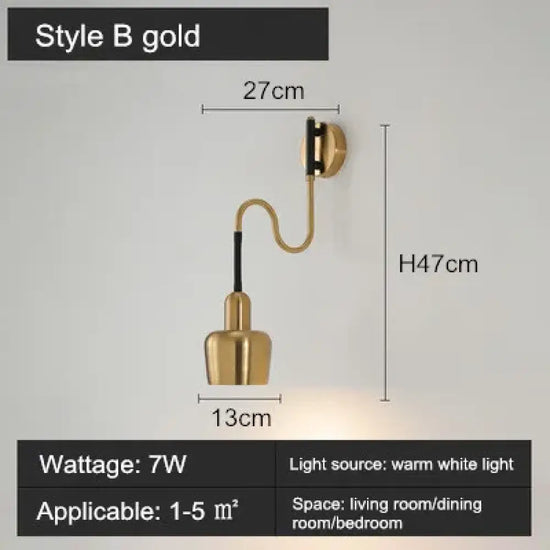 Applique Murale Mobile: Support Ergonomique Lecture Étude Or De Type B / Chine 6-10 W Chambre
