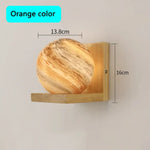 Applique Murale Moderne Cosmique Luminaire Intergalactique Verre Orange / Pas D’ampoule Applique