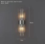 Applique Murale Moderne Design Élégant Lumineux A-Noir-56Cm / Blanc Froid (5 500-7 000 K). Chambre