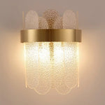 Applique Murale Moderne Design Élégant Verre Doré / 31-40W Chaude - D20 X H25 Cm Chambre