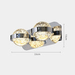 Applique Murale Moderne Design Lumineux Élégant Argenté - L33 X H15 Cm / Chaude Chambre