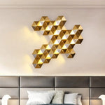 Applique Murale Moderne Élégante Dorée Design. Chambre