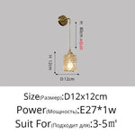 Applique Murale Nordique Brillante Design Élégant Chambre