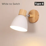 Applique Murale Nordique Design Bois Oiseau Blanc Sans Interrupteur / E27 Ampoule Applique Chambre