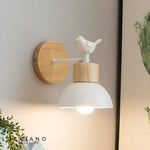 Applique Murale Nordique Design Bois Oiseau Applique Chambre