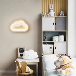 Applique Murale Nuage Bois