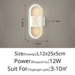 Applique Murale Ovale Design Lumineux Moderne Chambre