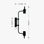 Applique Murale Rétro Métal Design Lumineux Urbain Chambre