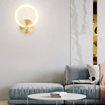 Applique Murale Ronde Design Élégante Lumineuse Chambre